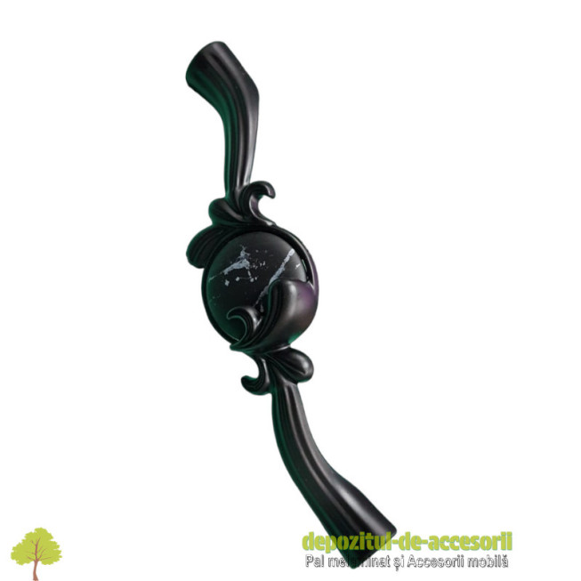Mâner mobilier M-K425 negru modern 160mm