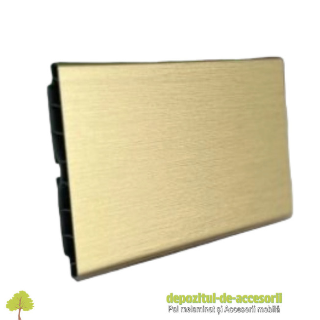 Plintă 100mm auriu periat, lungime 4m, Kapsan