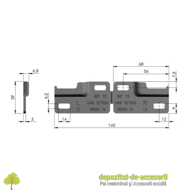 Set 2X sistem de suspendare corpuri LIBRA H11