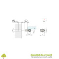 Suport de polita DREAM 10,5mm transparent