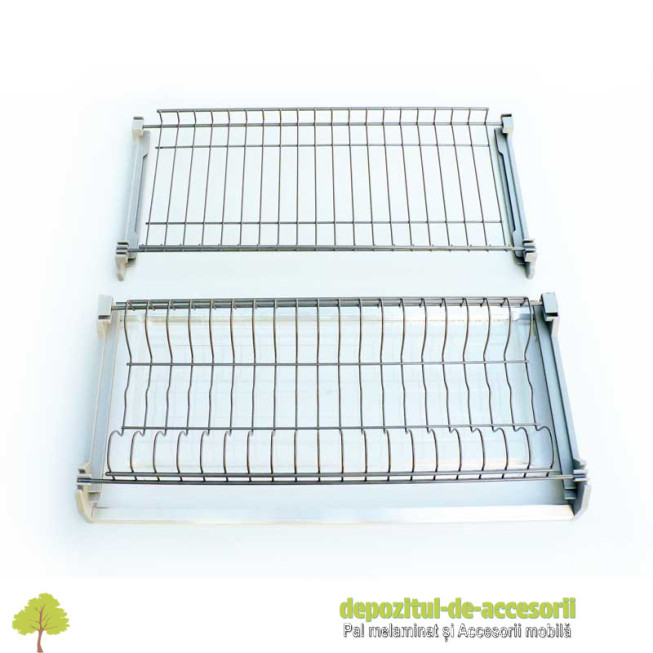 Picurător Scurgător vase cu ramă AL 600mm gri