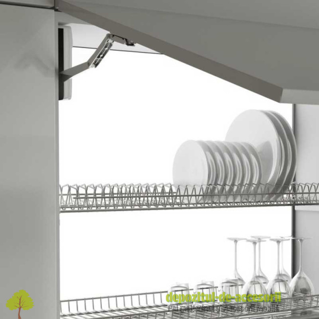 Picurător Scurgător vase cu ramă AL 600mm gri