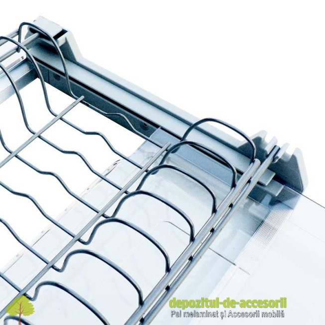 Scurgător vase Studio Cucina cu ramă AL 1000mm gri tava inox
