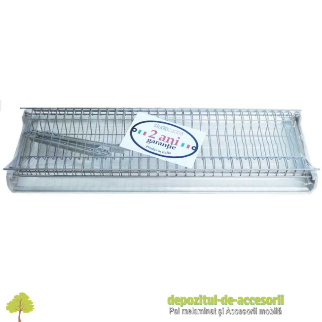 Scurgător vase Studio Cucina cu ramă AL 1000mm gri tava inox