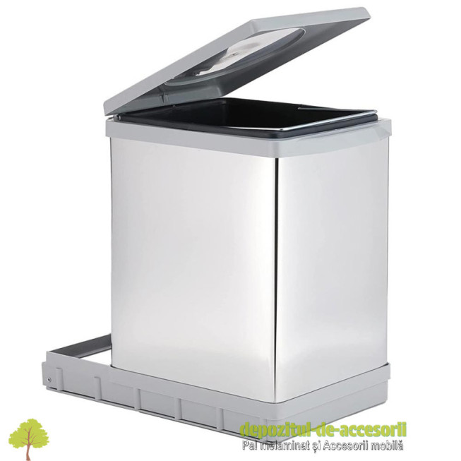 Cos de gunoi Elletipi PAI609-1 gri 1x17L autodeschidere