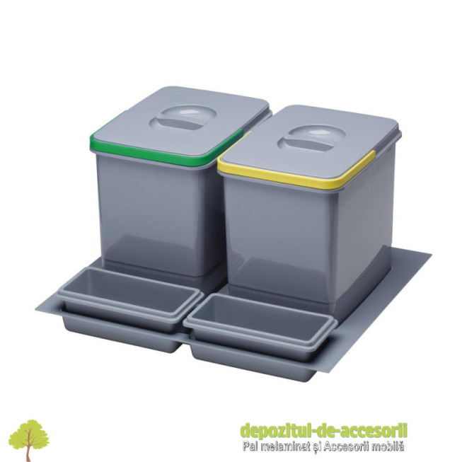 Cos de gunoi multiplu Hafele 503.63.501 2x12L corp 600mm