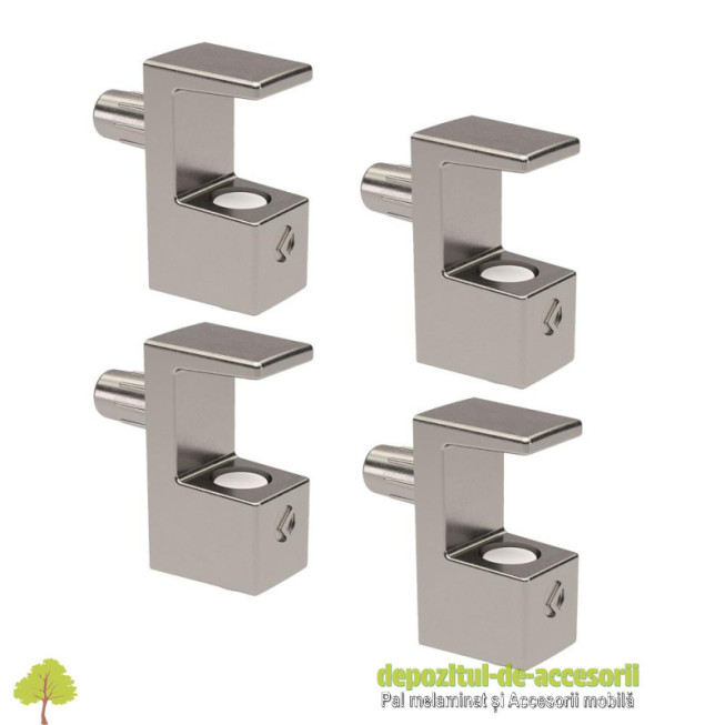 Set Suport polita sticla GRACE 8mm nichelat