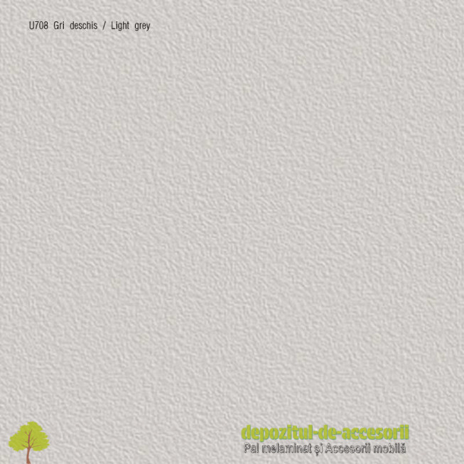 Detaliu PAL Melaminat Gri deschis U708-ST15