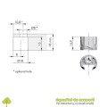 Set suport pentru rafturi PK2 PRO 18mm