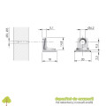 Set suport pentru rafturi PK2 PRO 18mm