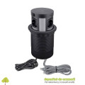 Priza retractabila MULTIBOX 4xprize shuco 2xUSB 2xRJ45 negru