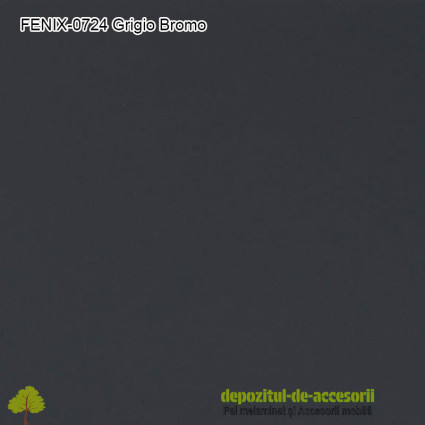 PAL Melaminat FENIX Italia 0724 gri închis super mat