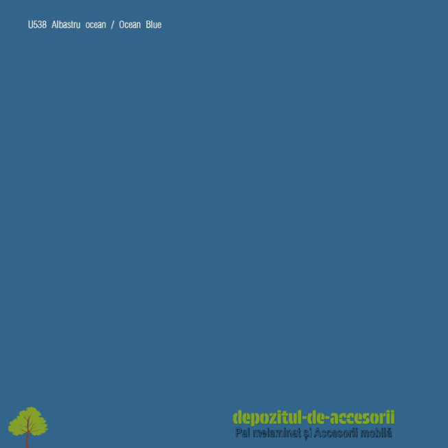 PAL Melaminat Albastru ocean U538-ST15
