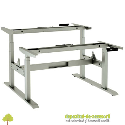 Birou dublu cu inaltimea reglabila Datalux XD04-3-2TT, 4 motoare