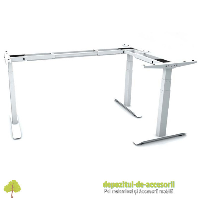 Birou de colt cu inaltimea reglabila Datalux XD04-3-3T90 3 motoare