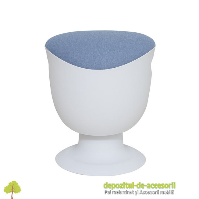 Taburetul TULIP alb premium