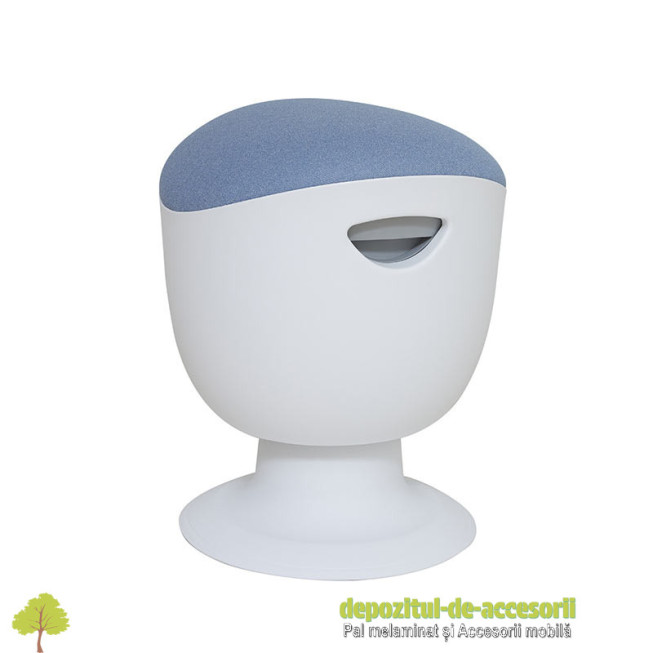 Taburetul TULIP alb premium