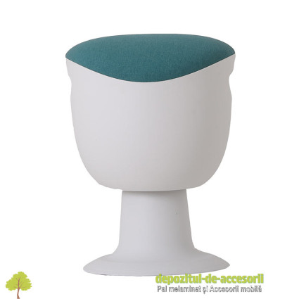 Taburetul TULIP alb premium