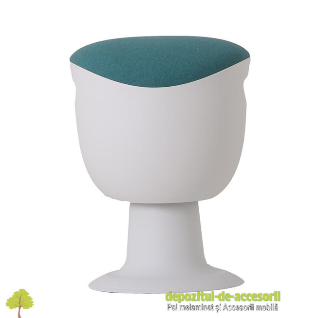 Taburetul TULIP alb premium