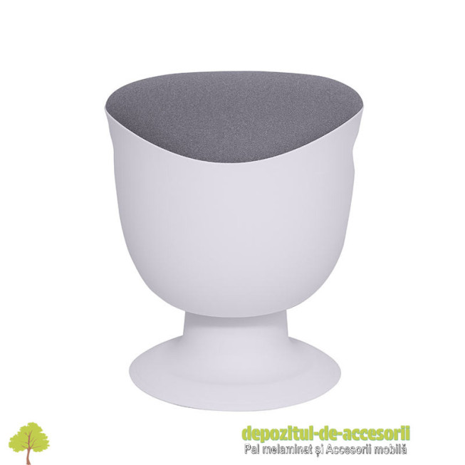 Taburetul TULIP alb premium