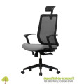 Scaun ergonomic MODERN negru eco