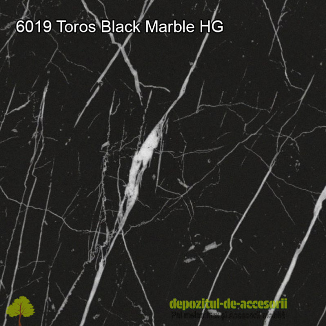 Panou MDF Toros Black Marble 6019 super lucios AGT