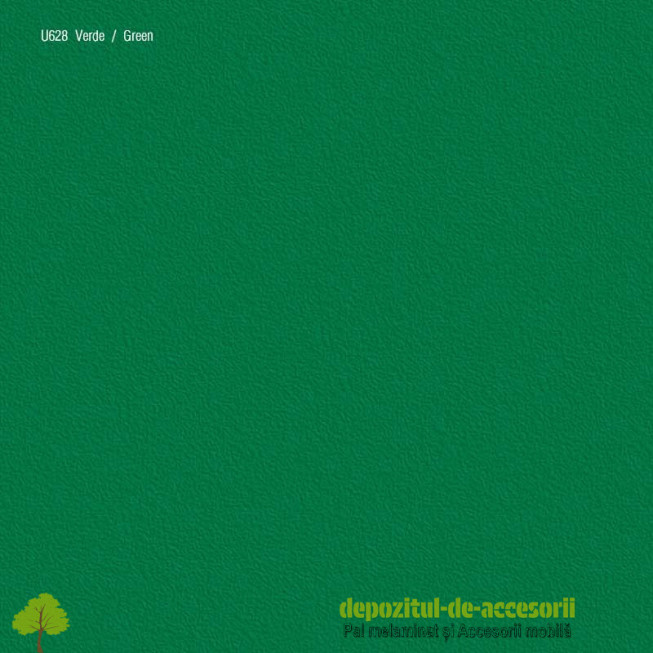 Detaliu PAL Melaminat Verde U628-ST15