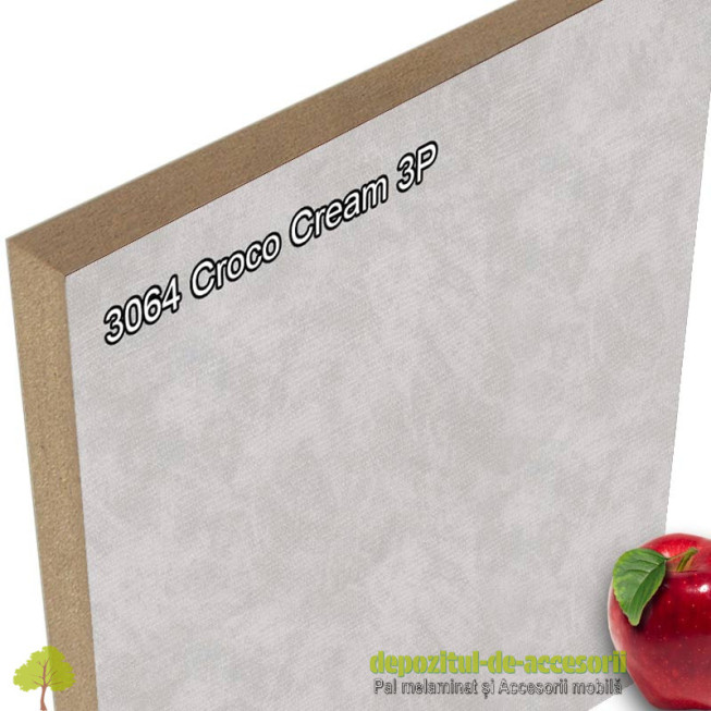 Panou MDF Croco Cream X2 FETE 3064 3P AGT super mat