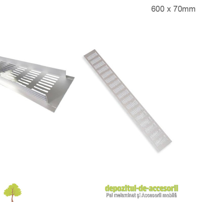 Grilă de aerisire 70 x 600mm aluminiu