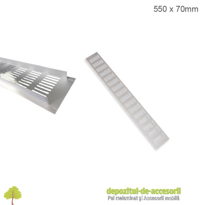 Grilă de aerisire 70 x 550mm aluminiu