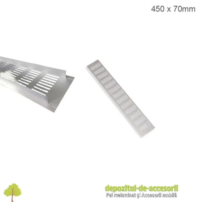 Grilă de aerisire 70 x 450mm aluminiu