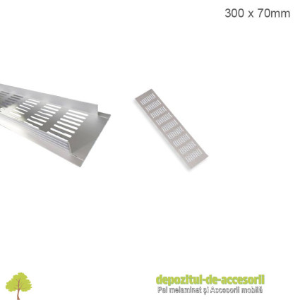 Grilă de aerisire 70 x 300mm aluminiu