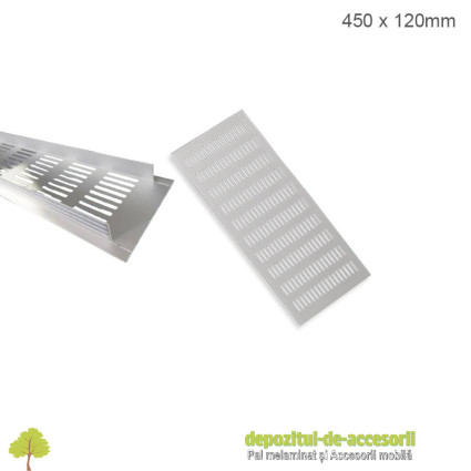 Grilă de aerisire 120 x 450mm aluminiu