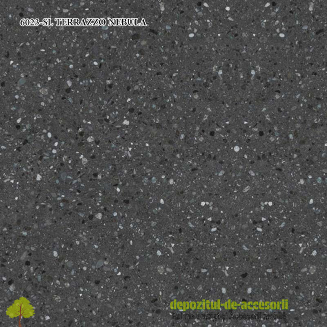 Blat de bucătărie mat 6023-SL TERRAZZO NEBULA 38x600x4100mm