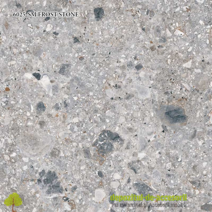 Blat de bucătărie mat 6025-SM FROST STONE 38x600x4100mm