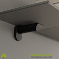 Set 2 x Suport rafturi KAIMAN negru pentru sticlă sau lemn 8-40mm