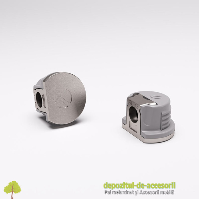 Set 4 x Suport pentru rafturi lemn MAORI 12x16mm nichelat