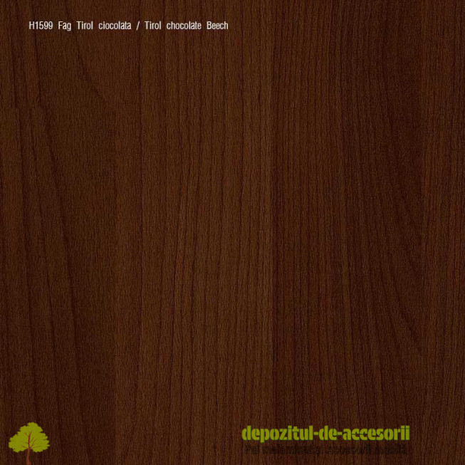 Detaliu PAL Melaminat Fag Tirol ciocolata H1599-ST15