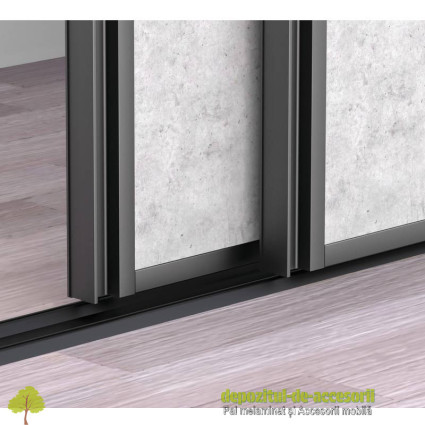 Profil maner ADOOR EASY U-18 auriu, 18 mm, din aluminiu