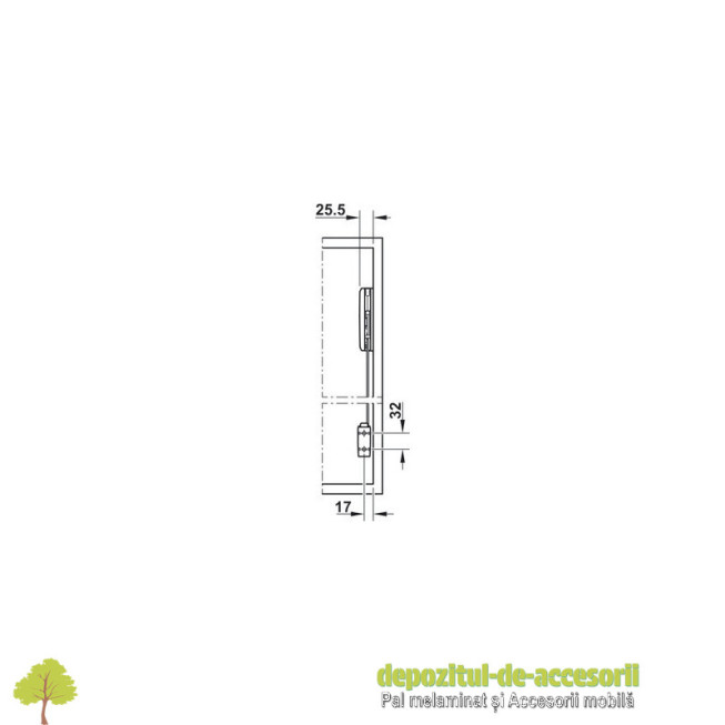 Mecanism de ridicare Free Fold, pentru usa franta din lemn-PAL-MDF sau cu rama din aluminiu