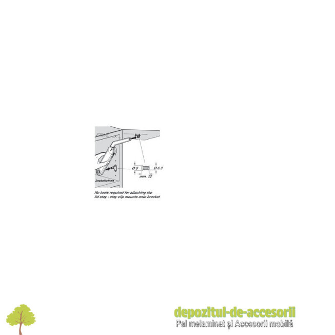 MAXI, set complet mecanism pentru usi rabatabile din lemn sau rame din aluminiu, din lemn sau rame din aluminiu