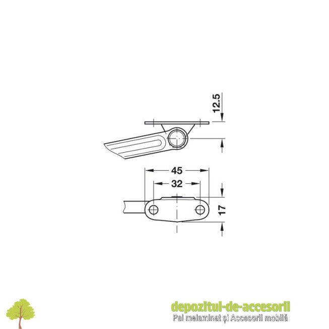 MAXI, set complet mecanism pentru usi rabatabile din lemn sau rame din aluminiu, din lemn sau rame din aluminiu