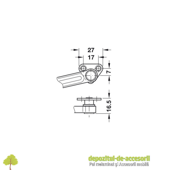 MAXI, set complet mecanism pentru usi rabatabile din lemn sau rame din aluminiu, din lemn sau rame din aluminiu