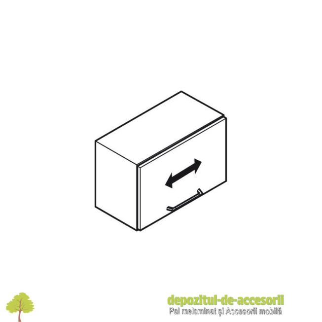 MAXI, set complet mecanism pentru usi rabatabile din lemn sau rame din aluminiu, din lemn sau rame din aluminiu
