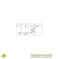 MAXI, set complet mecanism pentru usi rabatabile din lemn sau rame din aluminiu, din lemn sau rame din aluminiu