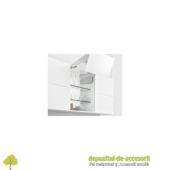 Mecanism Free-Up pentru ridicare front din lemn-PAL-MDF, sticla sau rama din aluminiu