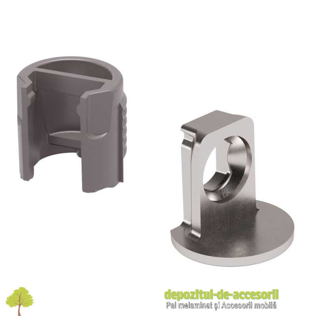 Set 4 x Suport pentru rafturi lemn MAORI 12x16mm nichelat