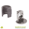 Set 4 x Suport pentru rafturi lemn MAORI 12x16mm nichelat