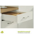 Sertar AXISPRO tip TANDEMBOX-H84mm, L350mm alb