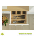 Sertar AXISPRO tip TANDEMBOX-H84mm, L350mm alb